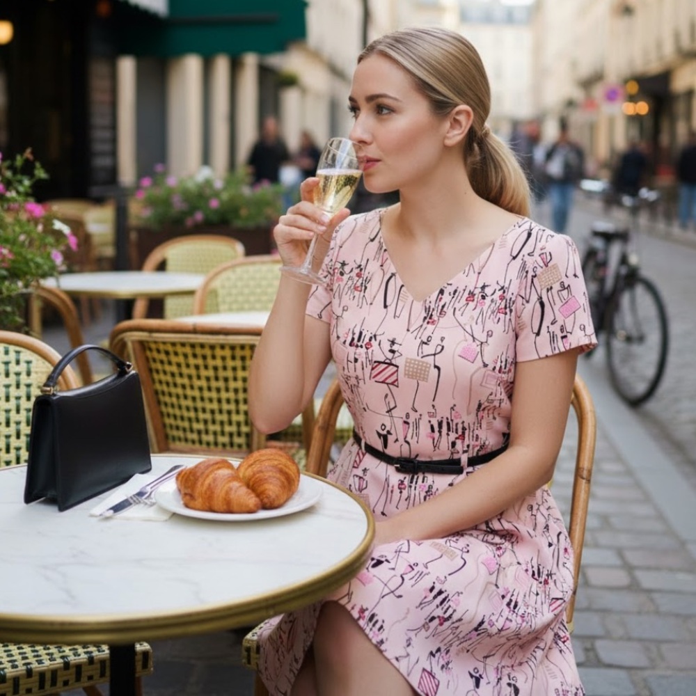 Barrie Pace Enjoying the Magic of Paris Dress - Size 6